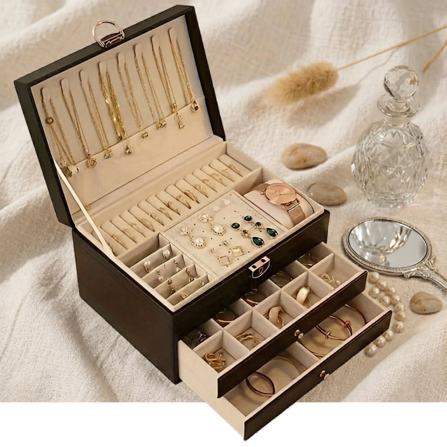 PREMIUM LEATHER JEWELRY BOX