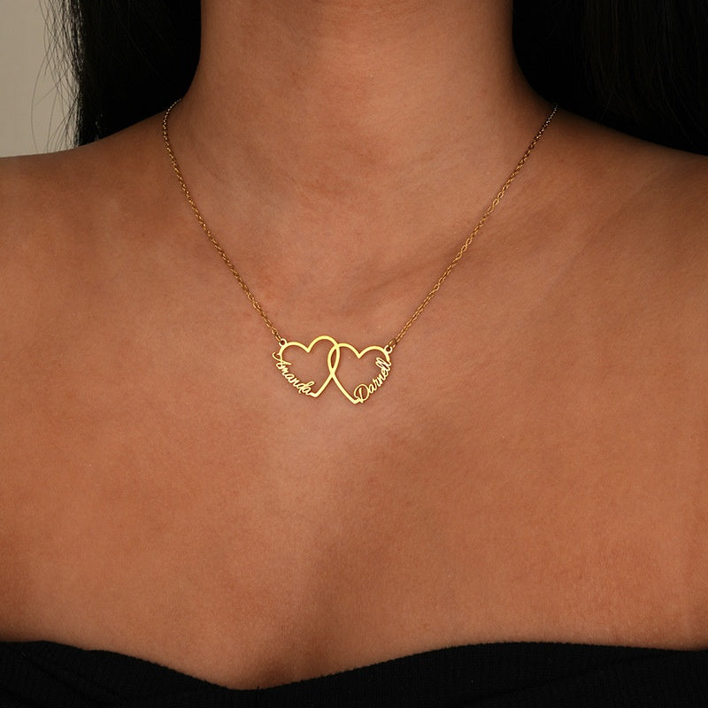 Personalized Heart Name Necklace