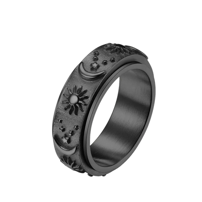 8MM Bohemia Style Star & Moon & Sun Design Rotatable