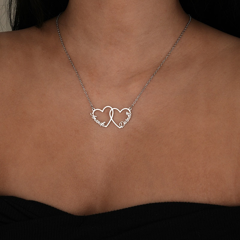 Personalized Heart Name Necklace