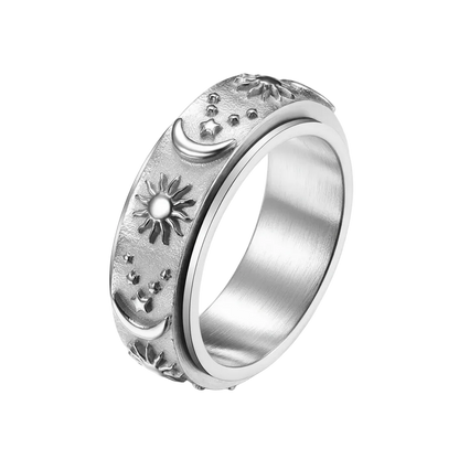 8MM Bohemia Style Star & Moon & Sun Design Rotatable