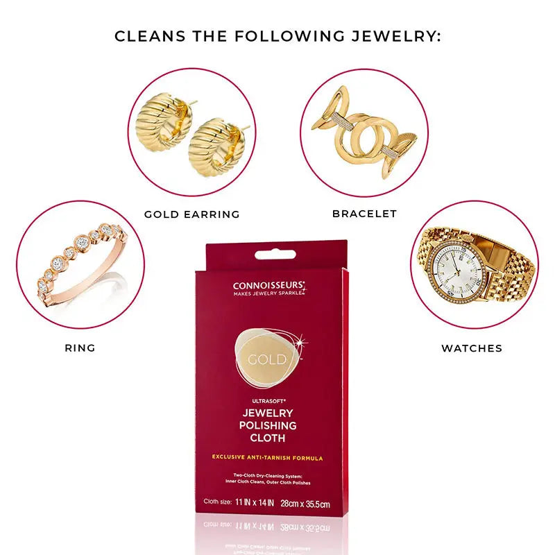 Ultrasoft Gold Jewelry Polishing Cloth (Gift-when you buy jewelry box)