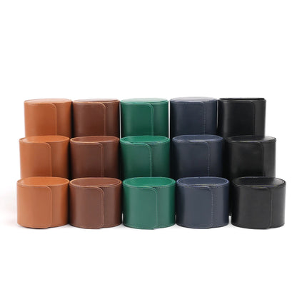 Stylish Men's Black PU Leather Watch Roll Organizer 1-3 Watch Case